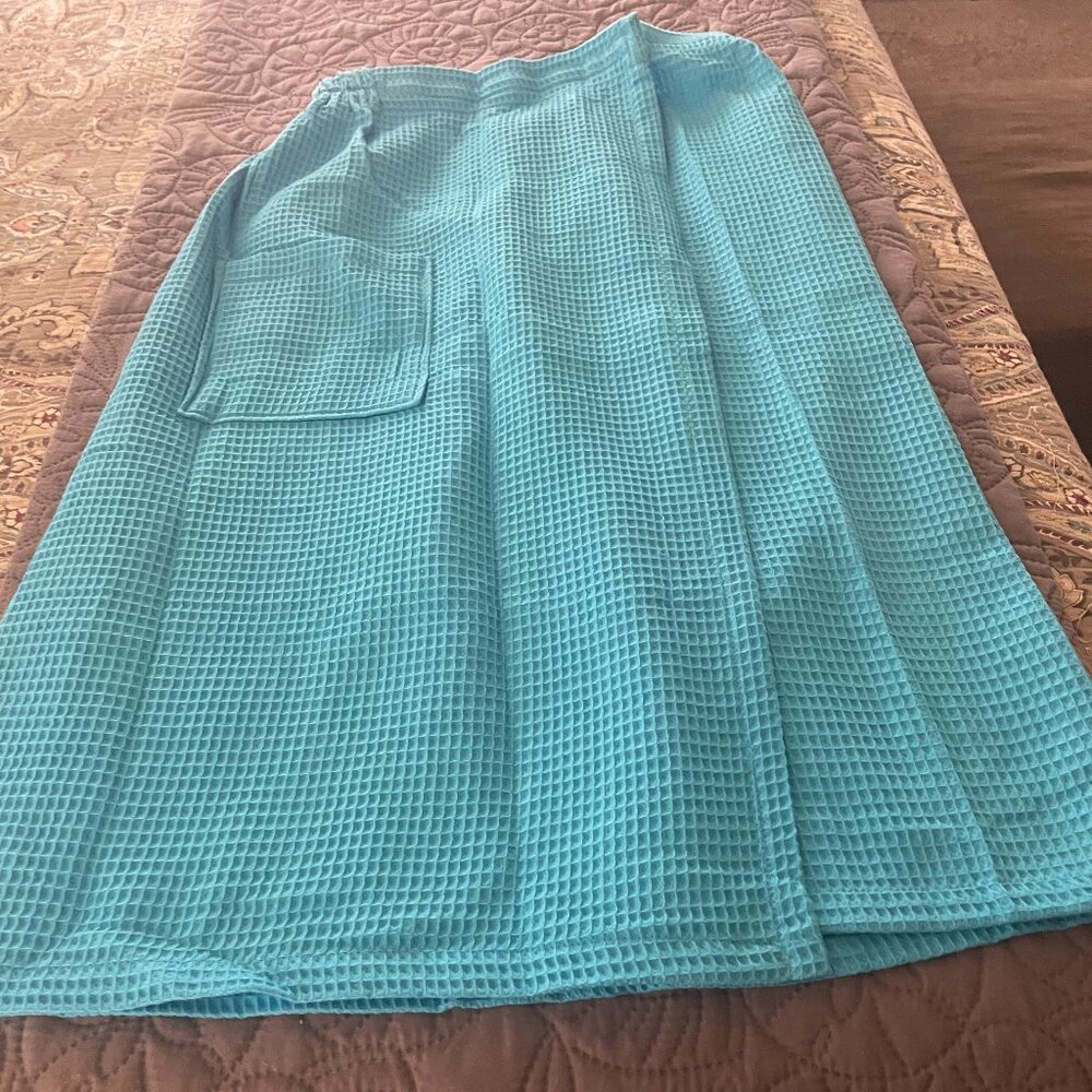 Spa-like Cotton Wrap with Matching Slippers & Headband for Women